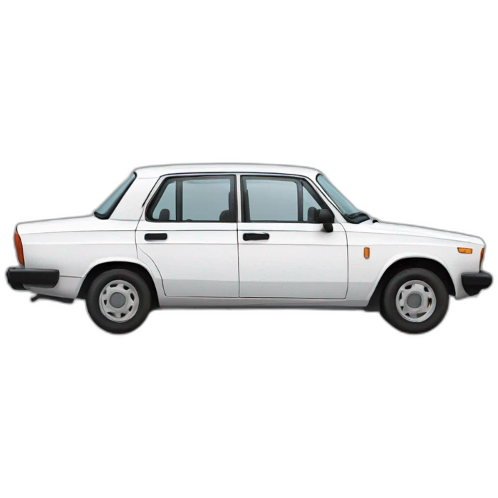 White lada 2106 emoji