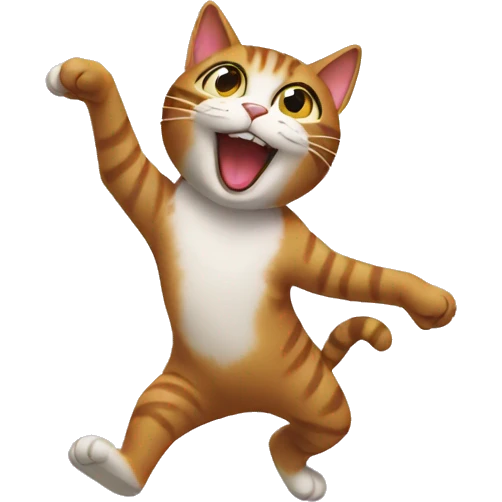 Dancing cat emoji