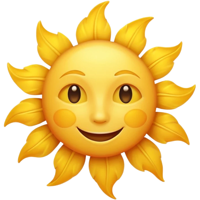 smiling sun emoji