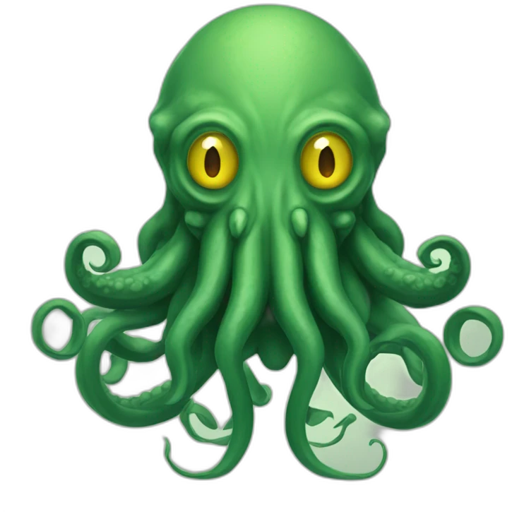 Cthulhu, the evil god of the Cthulhu Mythos emoji