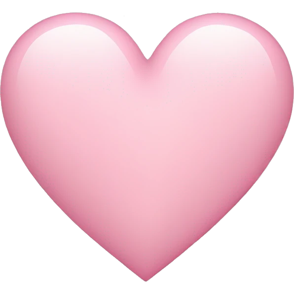 Light pink heart  emoji
