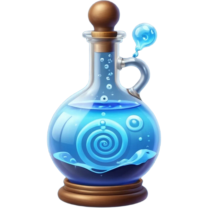 magic potion blue, ball dial emoji