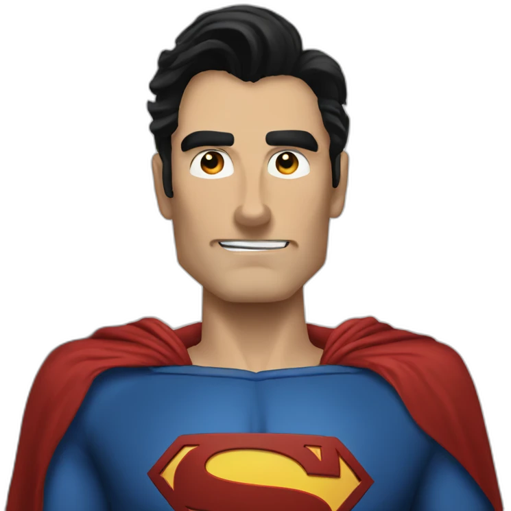 Make a villain superman emoji