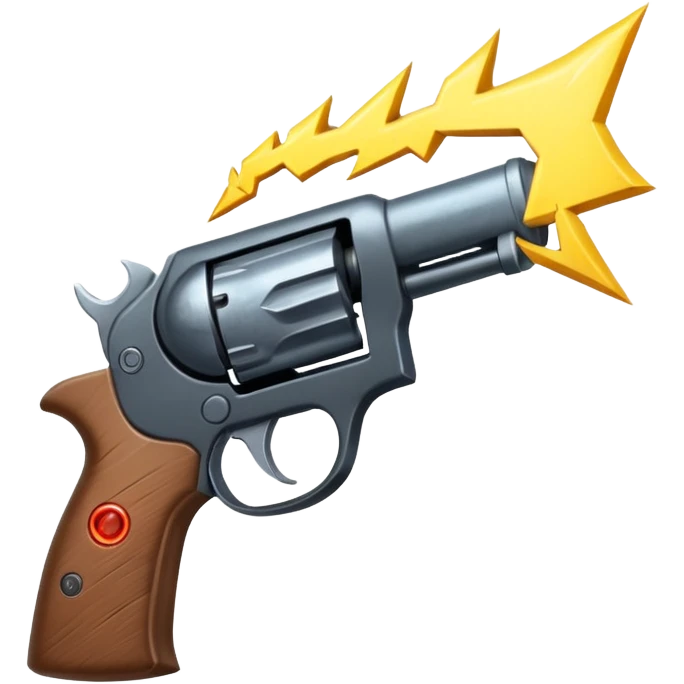 give me a gun which has lightning and thunder in it 
 emoji