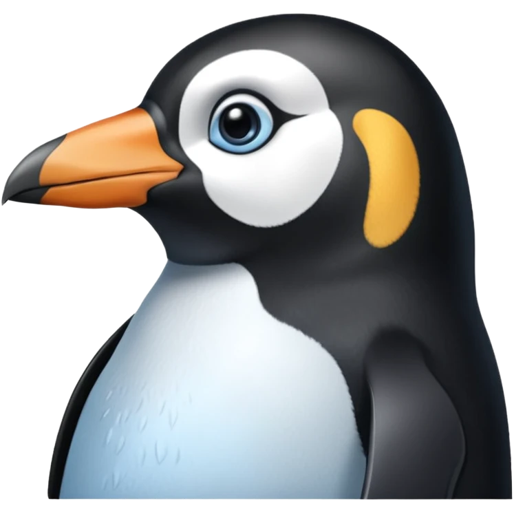 A penguin with a scar emoji