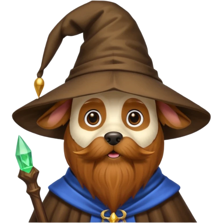 Dog wizard emoji
