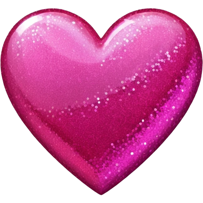 glitter heart with color block pattern emoji