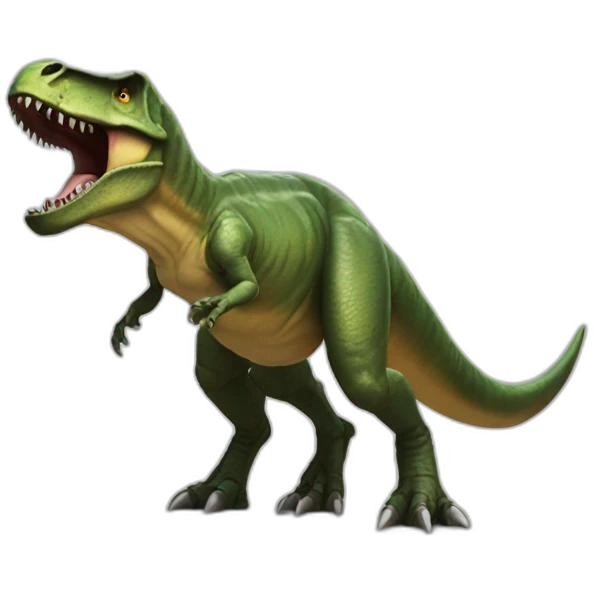 T-rex halo emoji