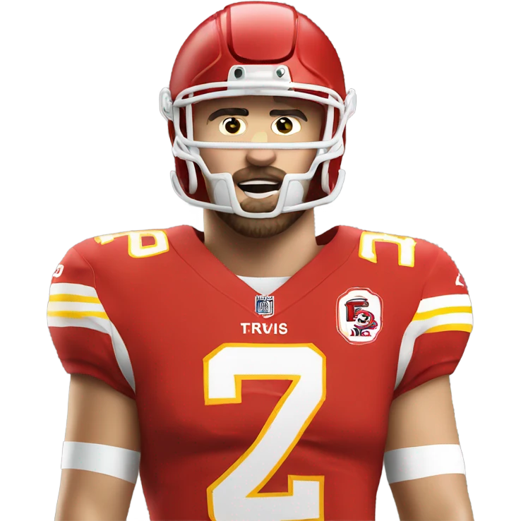 Travis kelce in jersey  emoji