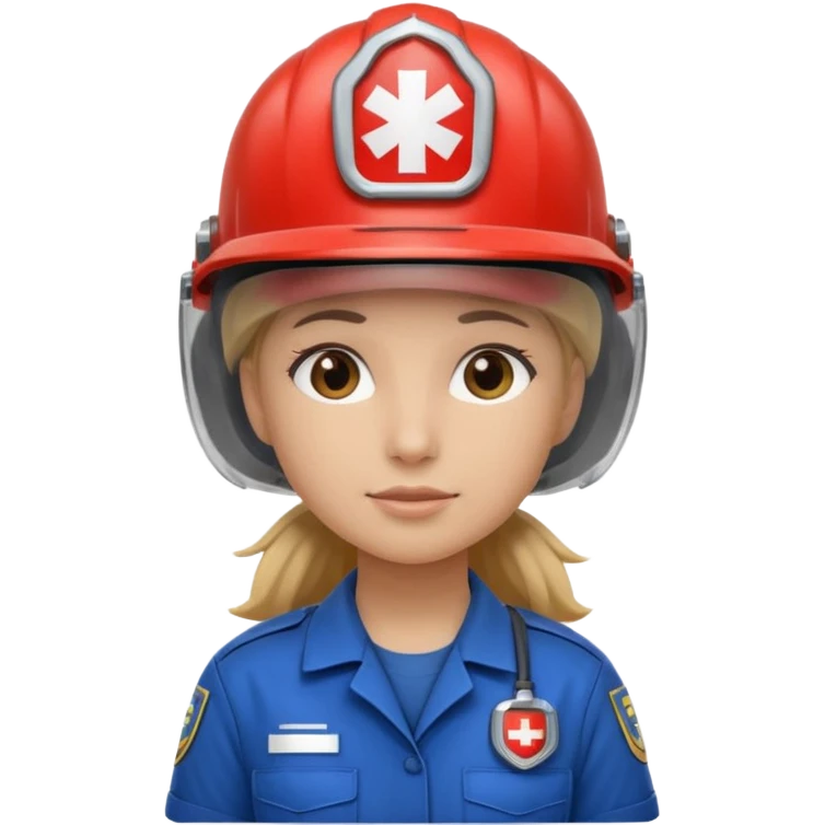 girl emergency worker emoji