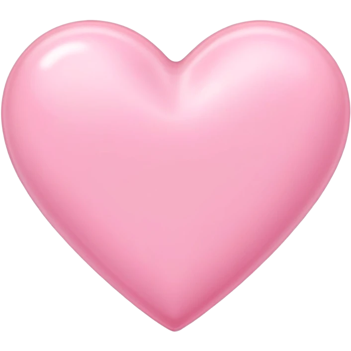Sweet pastel pink heart  emoji