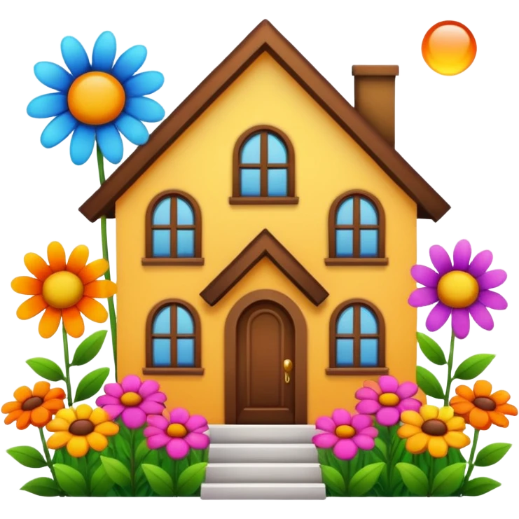 House of flowers emoji