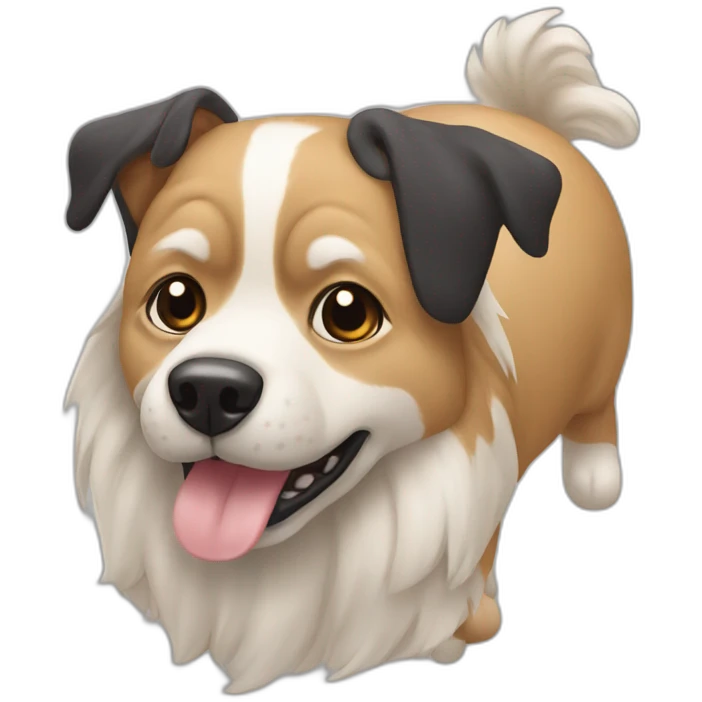 Un pain d'épice qui suce un chien emoji