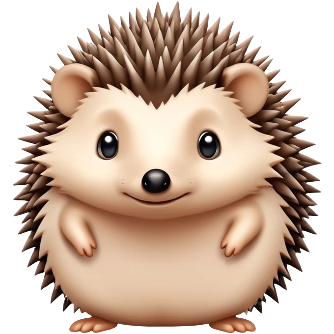 cute hedgehog with spiky back emoji