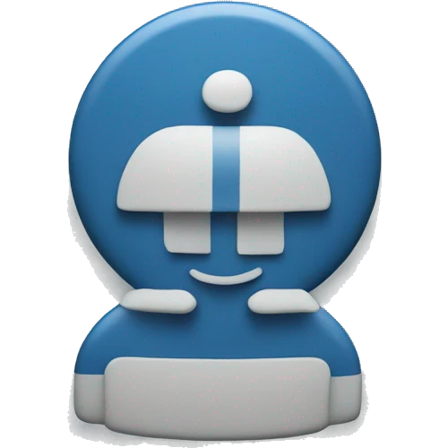 Blue badge with checklist emoji