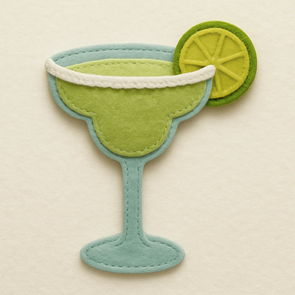 margarita in a margarita glass emoji