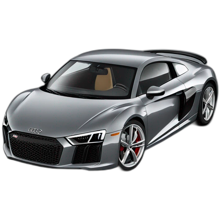 audi r8 gray emoji