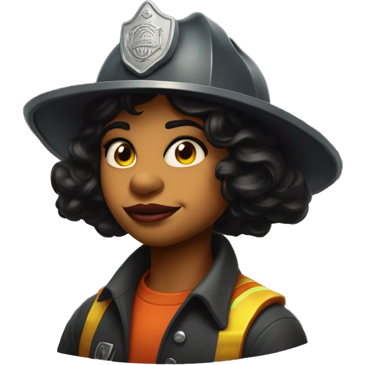 jasmine firefighter in Uncle Scrooge style, oil paint, mysterious eyes, intricate lips, masterpiece portrait, beautiful, desirable, logical emoji