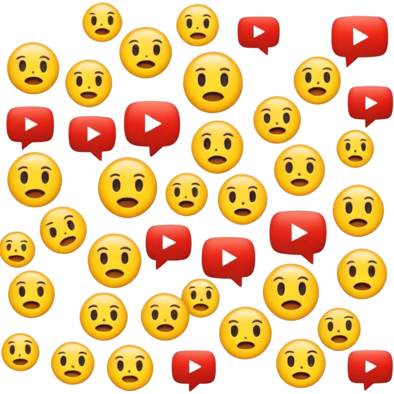 An emoji of YouTube logos emoji
