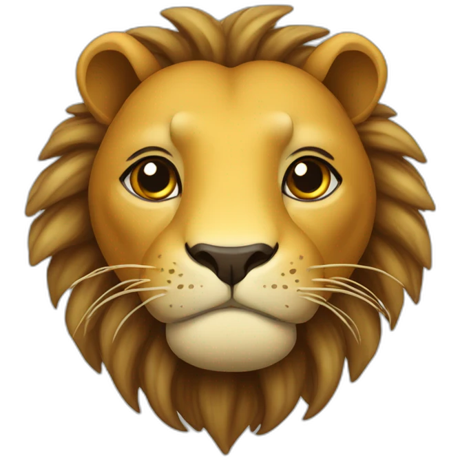Tortue sur un lion emoji