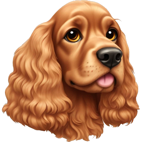Orange Roan Cocker spaniel  emoji