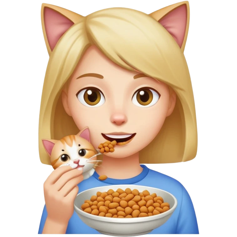 Eating cat emoji