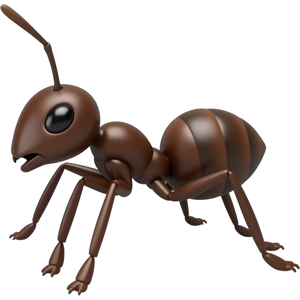 ants marching in a row emoji