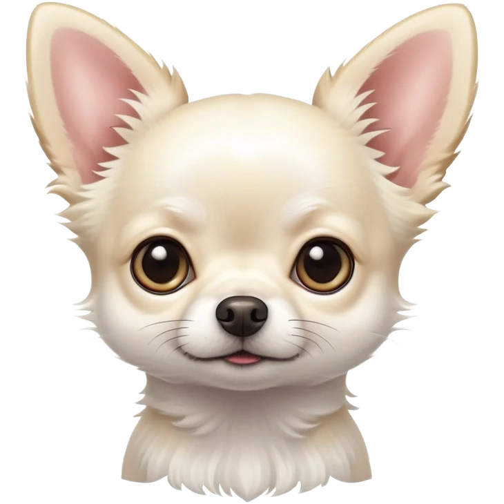 A white chihuahua  emoji