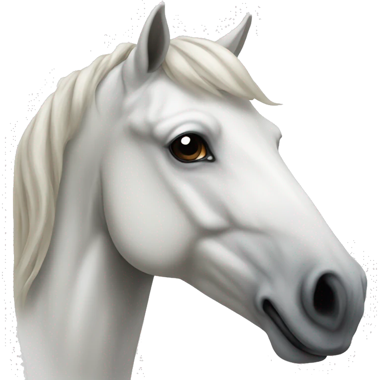White horse head emoji