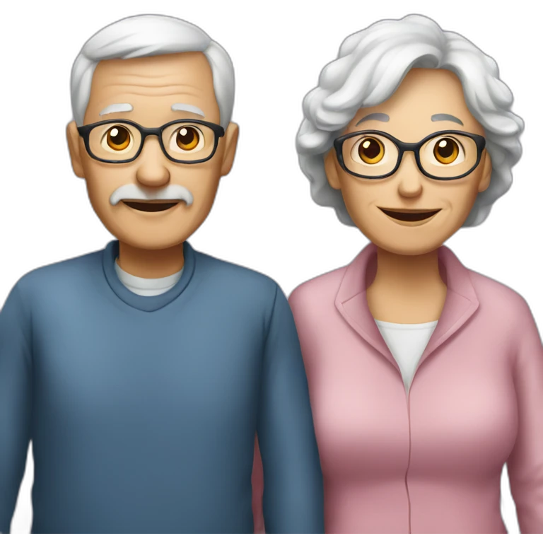 The life of two elderly people emoji