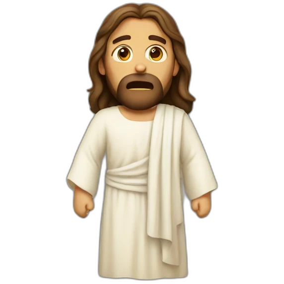 Jesus shocked emoji