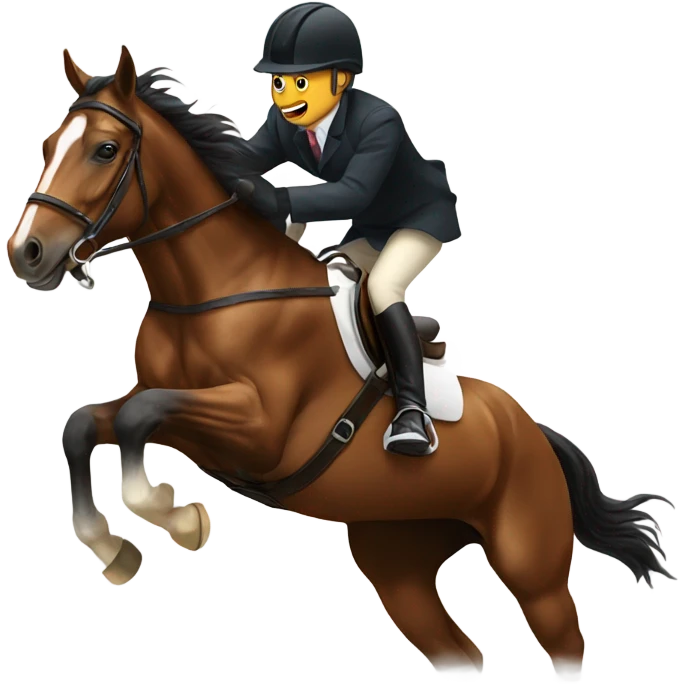 Horse jumping emoji