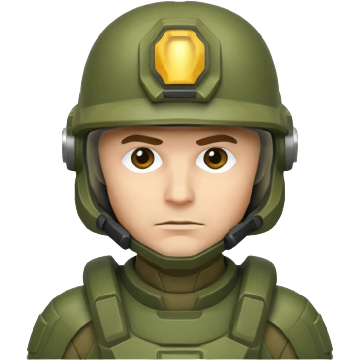 soldier with masterchief helmet emoji