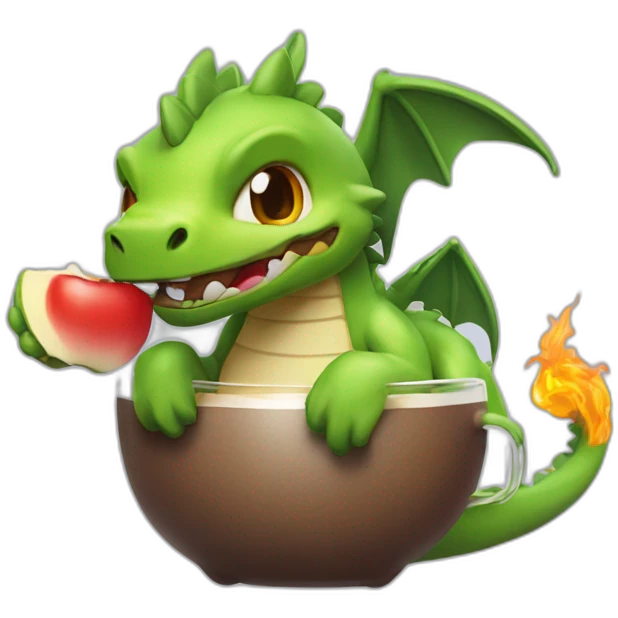 Dracofeu with thé AirPod max emoji