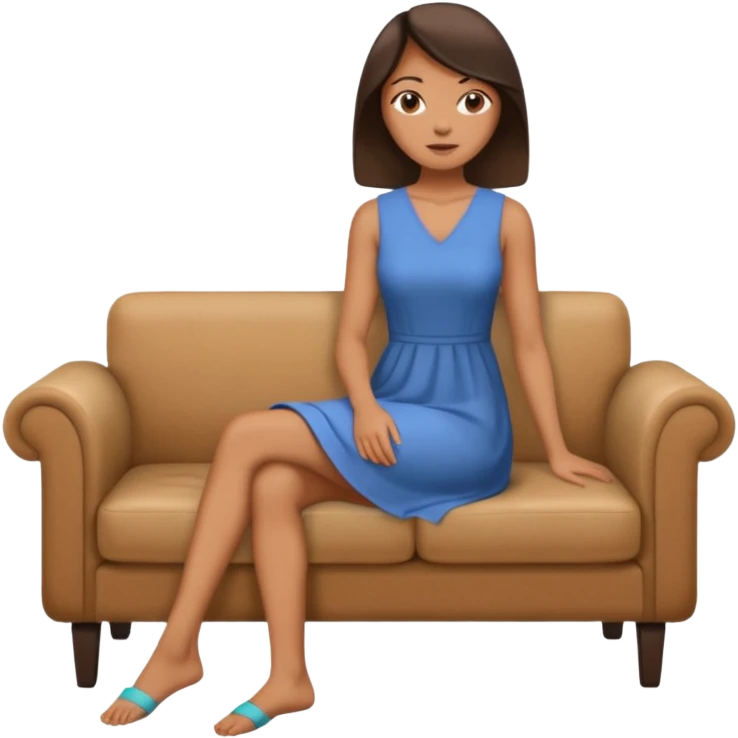 side view of woman sitting on sofa - side view of woman emoji