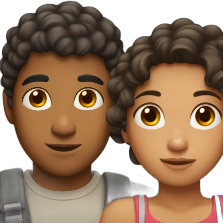 latino with girl with freckles emoji