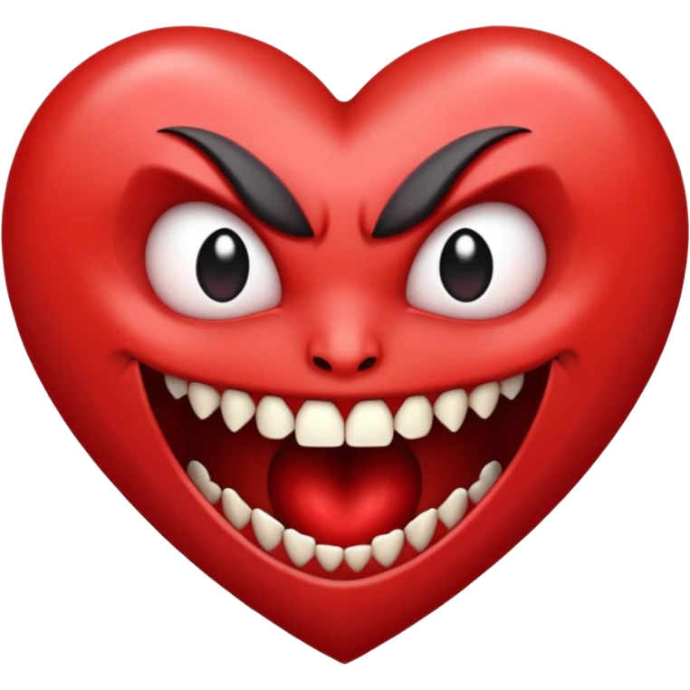 heart vampire fangs emoji