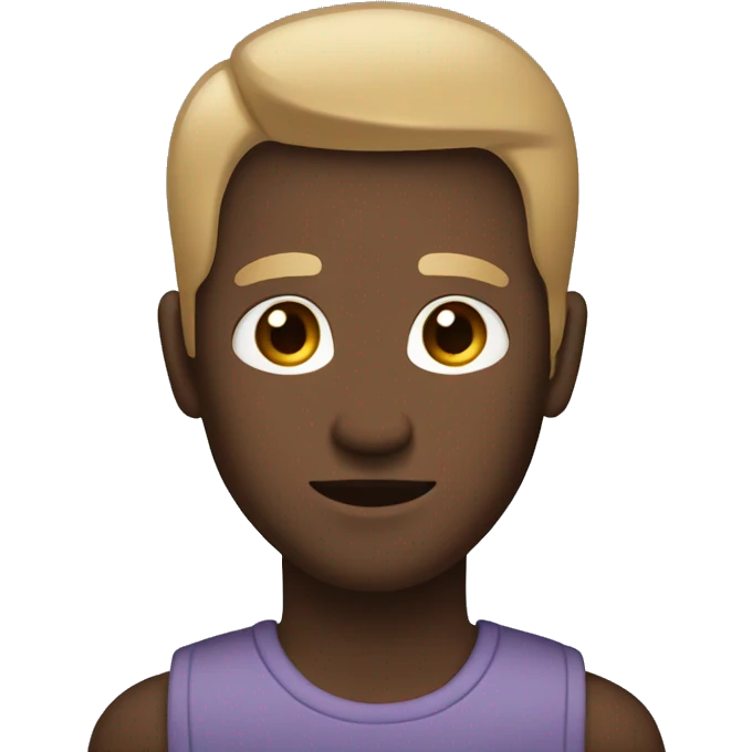 I want a man with beige, brown skin, short straight hair, beardless emoji