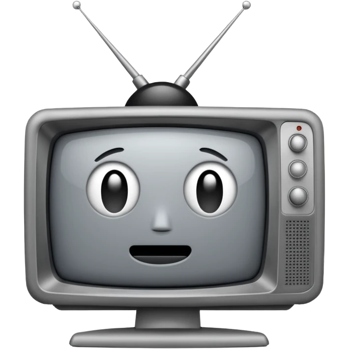 tv with satic on it emoji