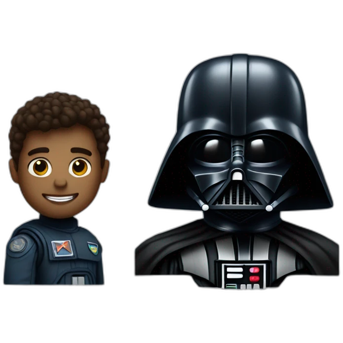 Space force and Darth vader emoji