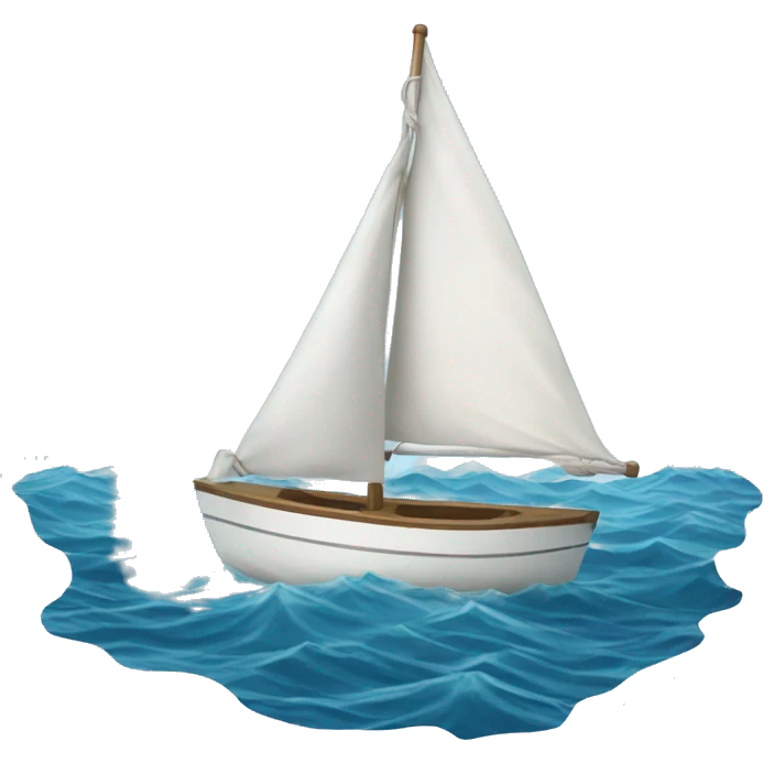 sailboat in the ocean emoji