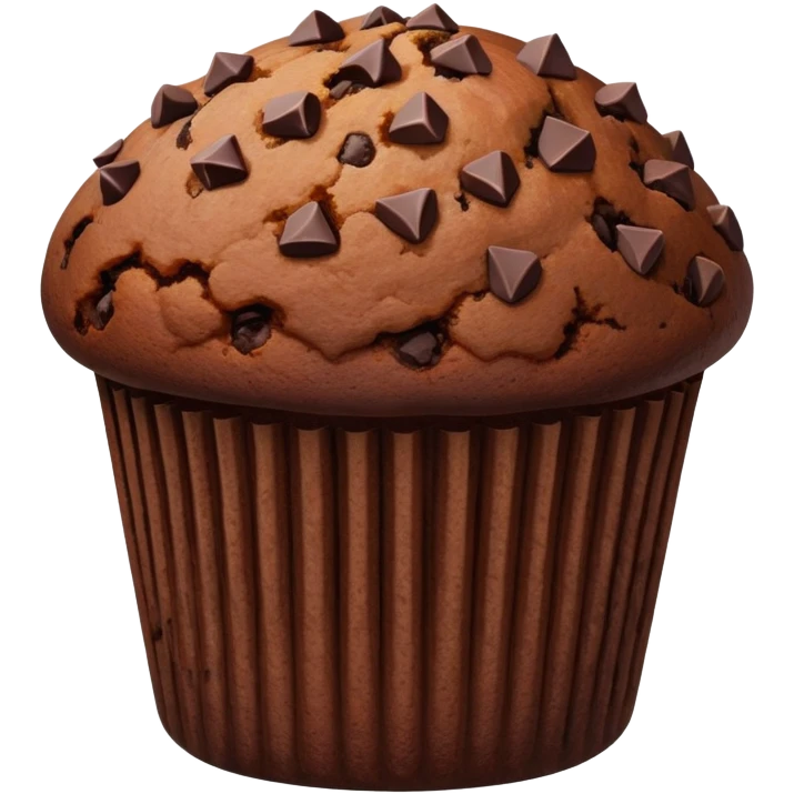 chocolate muffin emoji