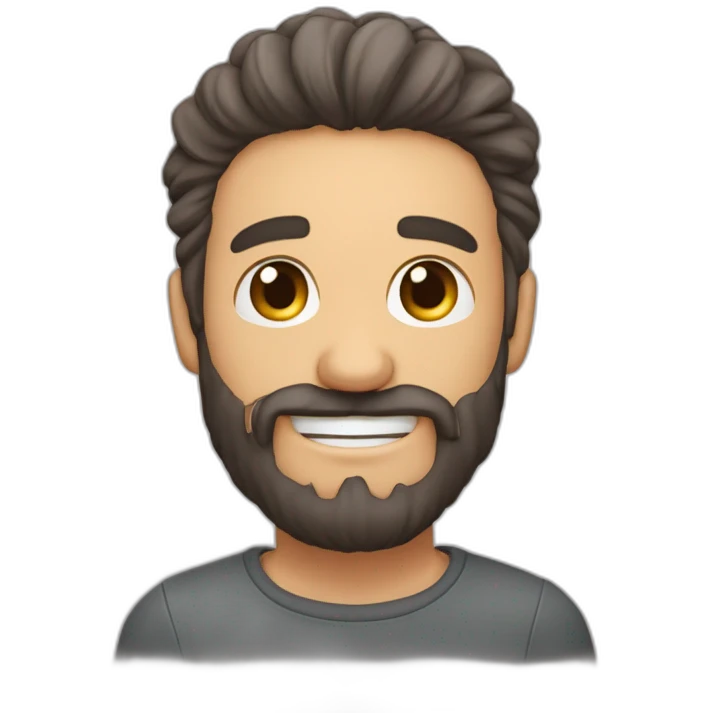 hombre de pelo canoso y barba haciendo un gesto con el dedo de ok emoji
