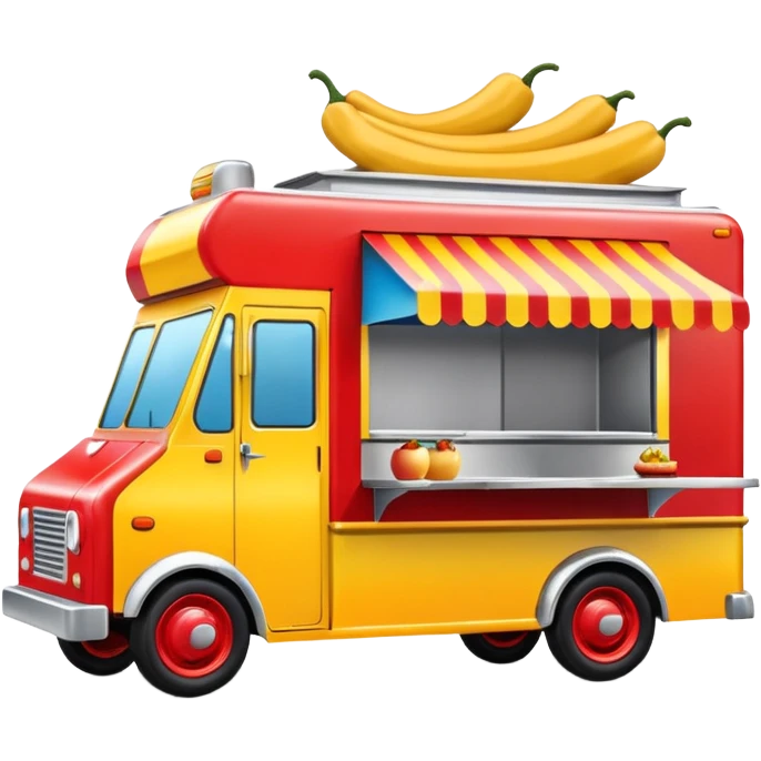 generate me a 3D food truck emoji