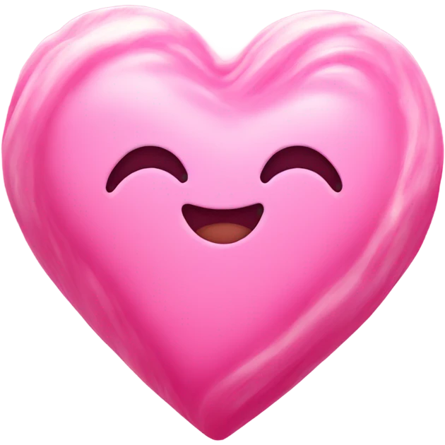 taffy pink heart emoji