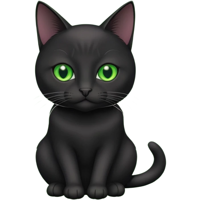 black Office cat emoji