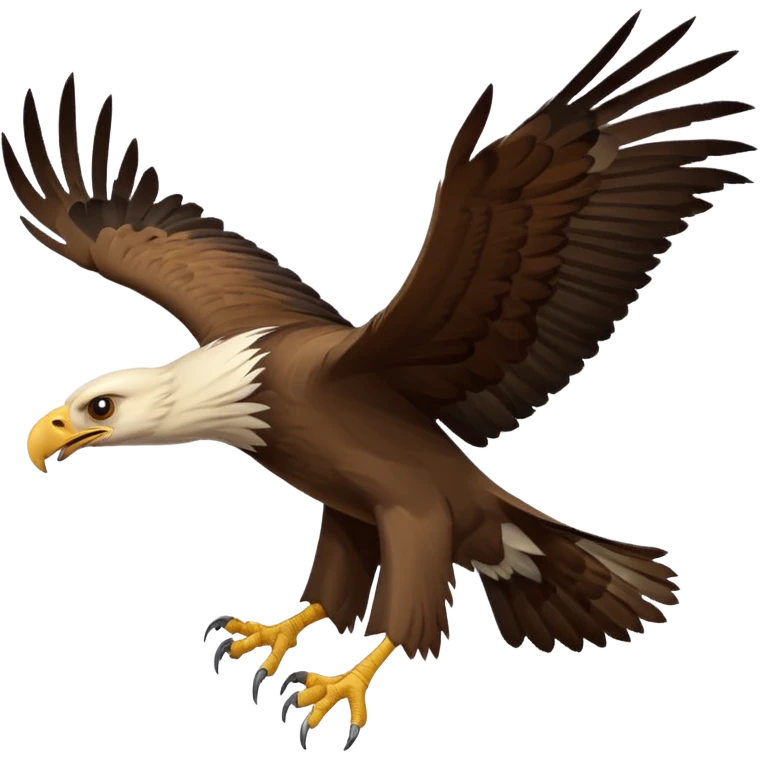 vulture fighting a hawk emoji