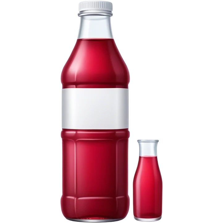 Bottle cranberry juice emoji