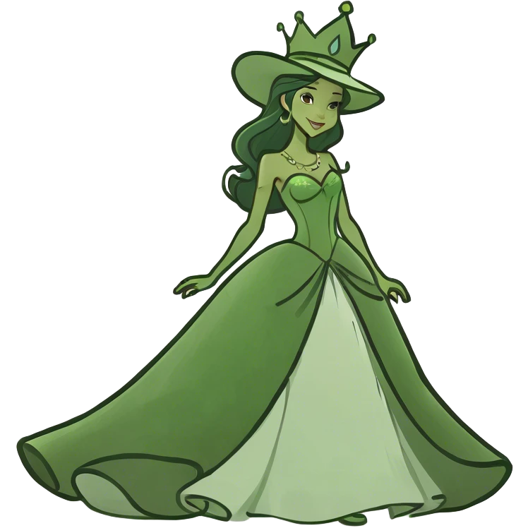 Princess with a tall princess hat emoji
