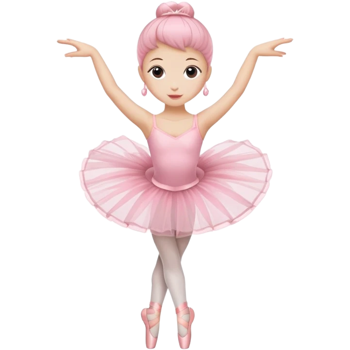A coffee cup with arms and legs wearing a pink ballet tutu in a graceful dance pose emoji